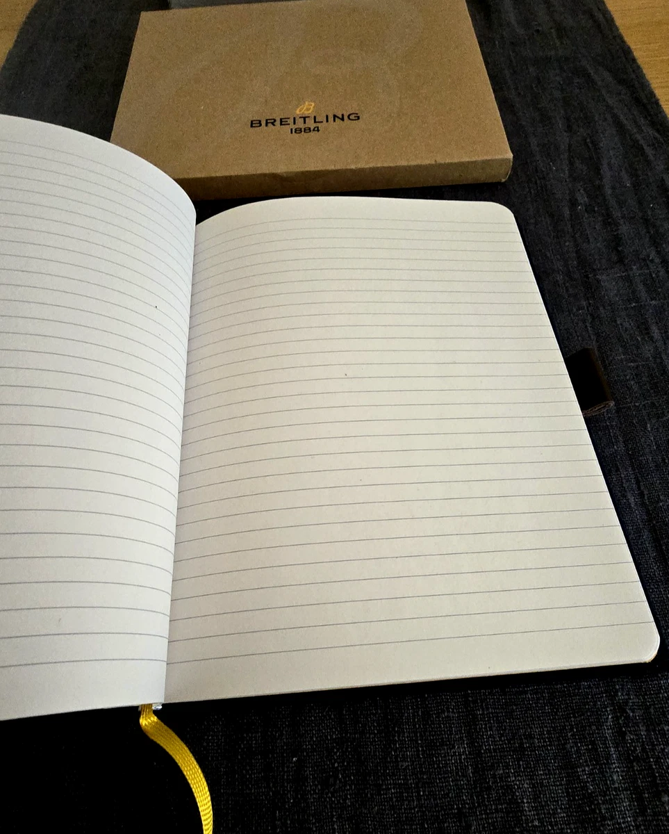 CUADERNO ORIGINAL BREITLING/CUADERNO/TAPERBACK/NUEVO/AZUL/PORTA BOLÍGRAFO/SORTEO!