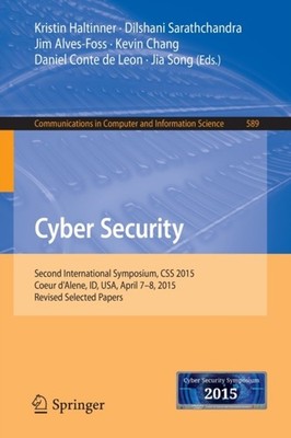 Haltinner - Cyber Security   Second International Symposium CSS 2015 - X555z