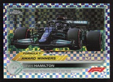 2022 Topps Chrome Formula 1 Lewis Hamilton Purple Checker Flag #/199 #195