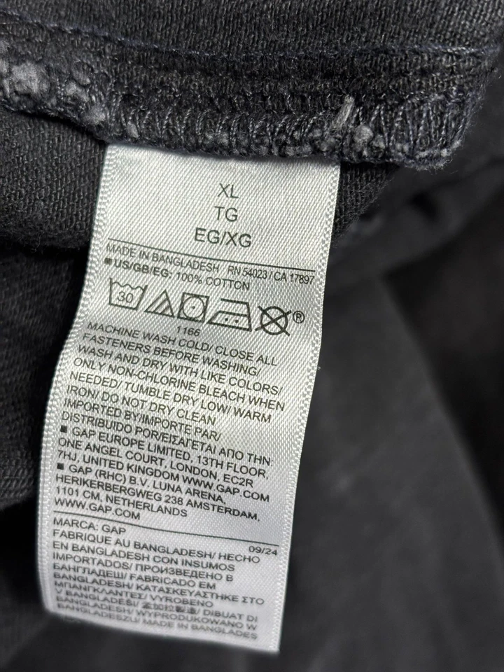 Gap Utility Jogger Pants Womens Size XL Black Denim High Rise NEW - Image 4 of 4