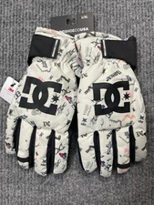 DC Shoes Gloves Fleece Lined 3M Thinsulate Snow Ski Snowboard Graphic NEW L/XL