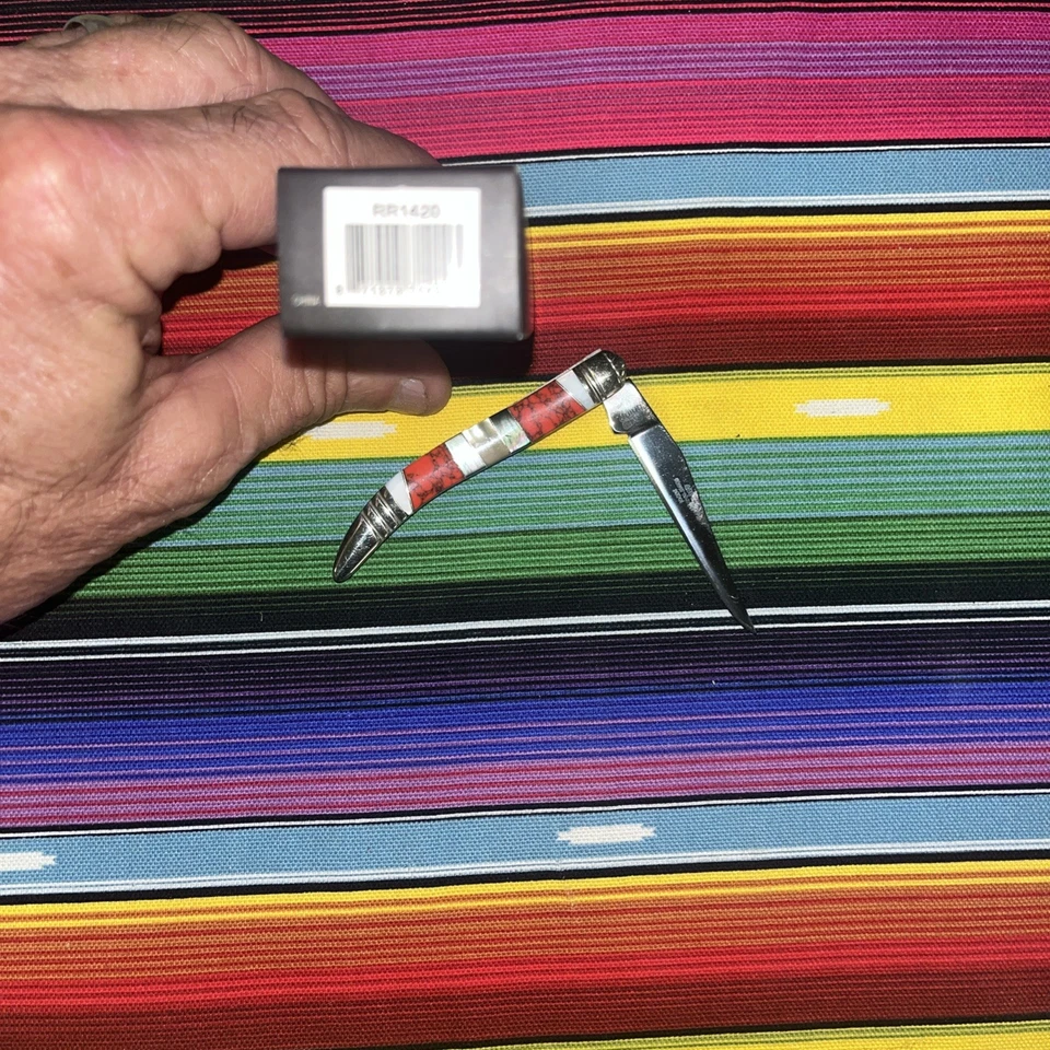 Cuchillo Plegable Stoneworx Rough Rider Rr-1420 Nuevo En Caja Nunca Usado Foto 4 de 4