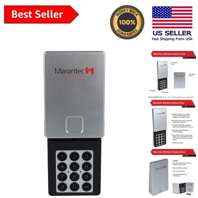 Secure Keyless Garage Access - Ergonomic Wireless Keypad with Backlit Buttons