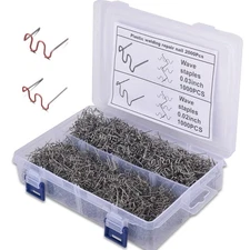 2000 Plastic Welding Staples Kit Welder 6 Different Shapes Stainless Steel w Box