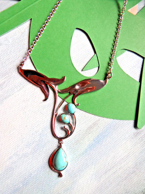 Sterling Silber verstellbare Larimer Tulpe Halskette