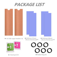 M.2 Copper Heatsinks Cooler for M.2 2280 SSD Laptop  2 Pack  