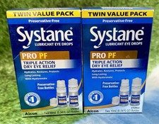  2 Systane PRO PF Multi-dose Preservative-Free Lubricant Eye Drop Exp 09/2026