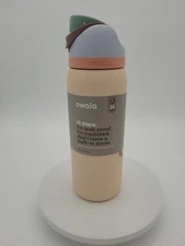 Owala 32 oz FreeSip Stainless Steel Water Bottle Sandy Shores Tan New Marks See