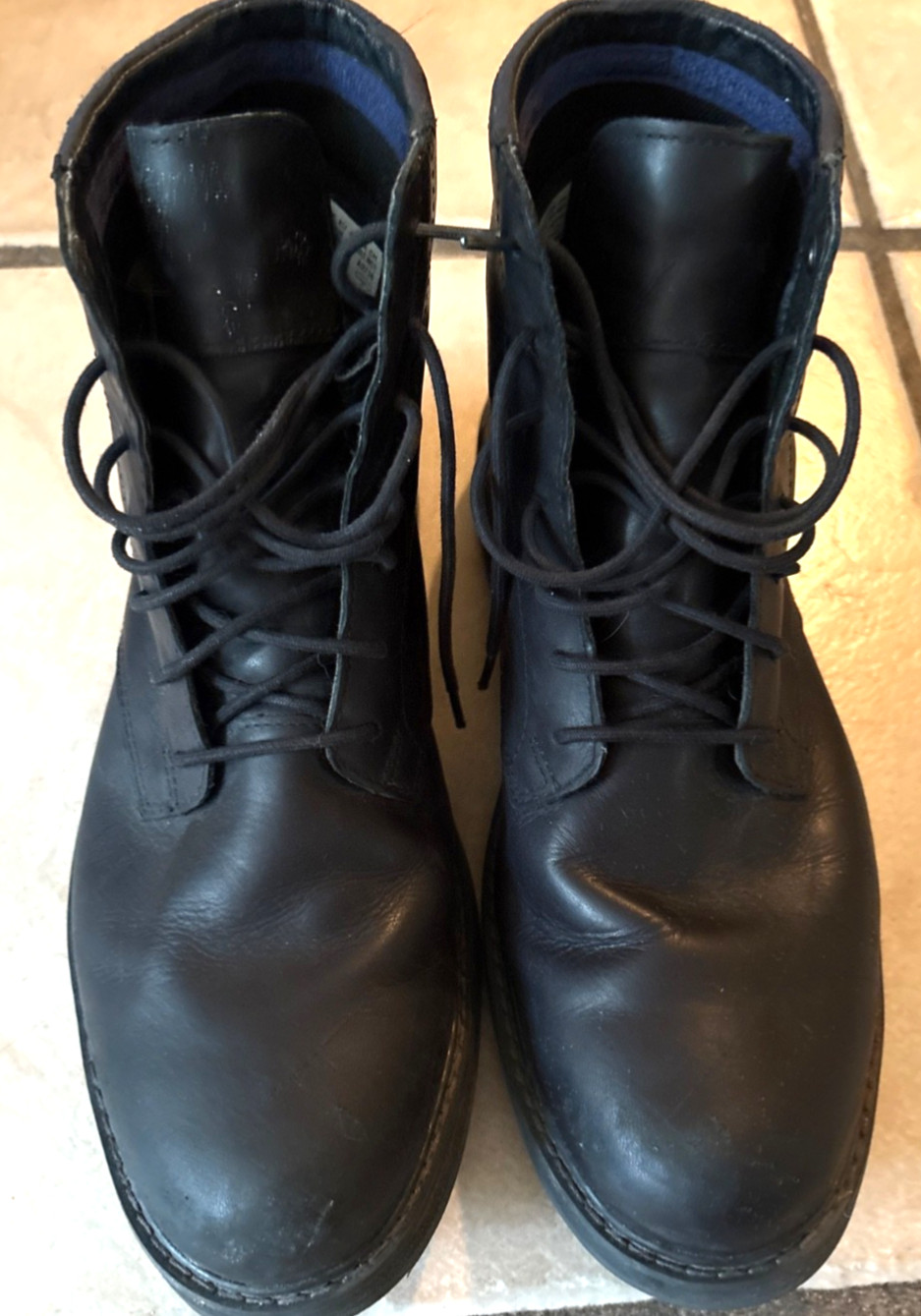 Timberland Kendrick Waterproof Lace-Up Leather Boots in Black Size 10