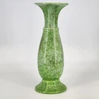 Royal Haeger Green Drip Glaze Ceramic Flared Vase 12" MCM Art Pottery USA Vtg