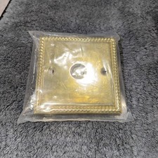 G&H MB79W Monarch Roped Polished Brass 1 Gang Flex Outlet Plate