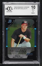 2005 Bowman Chrome First Year Nate McLouth #178 BCCG 10 Mint or Better 0q0m
