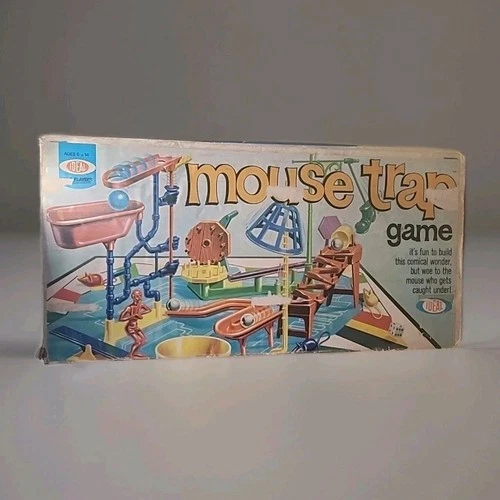 Mouse Trap Game Ideal 1976 Vintage Working Condition -all parts & instructions