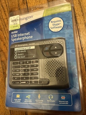 Kensington USB Internet Speakerphone Skype Vo300 NEW !