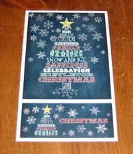Mrs. Grossman Chalk Talk Sticker Sheet ~ Christmas Holiday Tree
