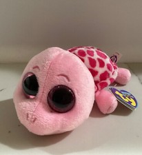 Ty MYRTLE THE PINK TURTLE Beanie Boo 6" - Purple Heart Hang Tag NEW