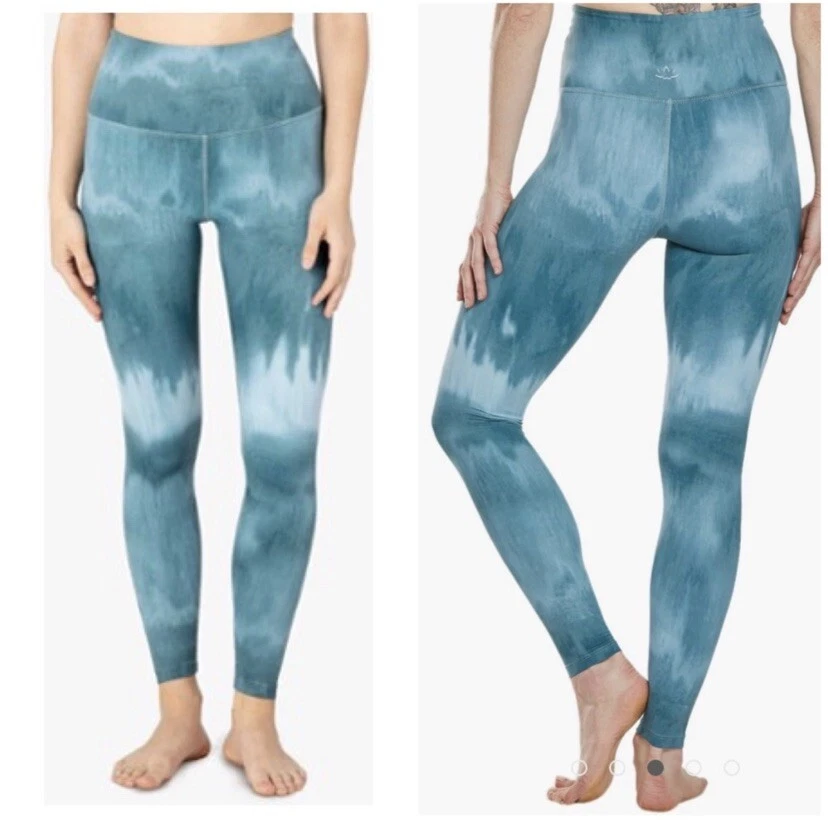 beyond-yoga olympus high-rise ankle cropped tie dye leggings