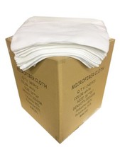 240 Microfiber White 16"x16" Cleaning Detailing Cloth Towel Auto Car Rag 300GSM