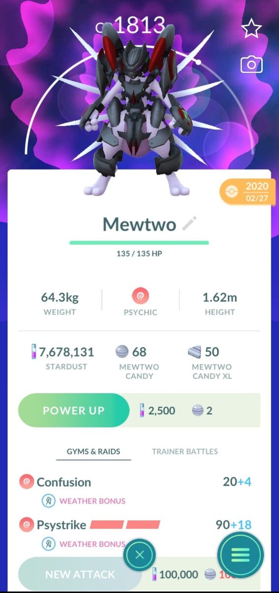 Armored Mewtwo Pokemon Trade Go LV25 Pokémon PVP Ultra League Read  Description