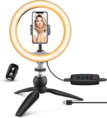 Selfie Ring 10   Light LED Light with Remote Control Tripod Stand by UBeesize