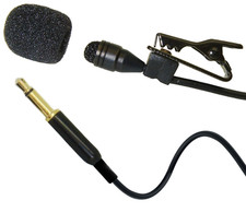 Toa Lavaliere Microphone Mono 3.5mm Slimline Jack Plug WM Body Pack Transmitters