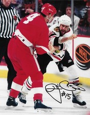 Signed Jim Cummins Chicago Blackhawks Autographed 8x10 Photo #1 Original
