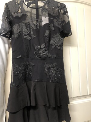 Bardot Women Lace Short Sleeve Fit & Flare Mini Dress BlackSz 12 | eBay Bardot Women Lace Short Sleeve Fit & Flare Mini Dress BlackSz 12 | eBay