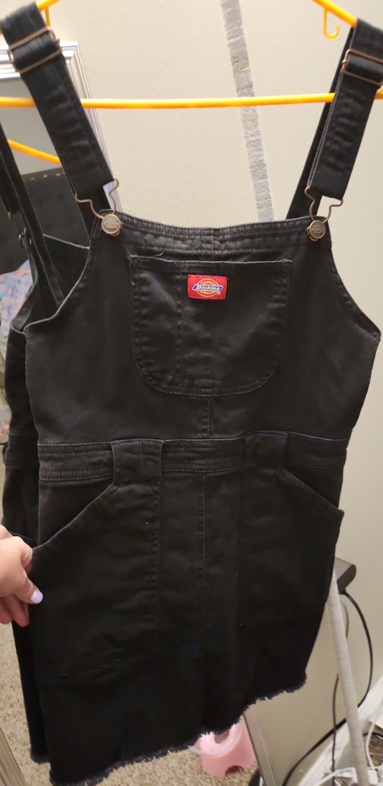 dolls kill Dollskill Dickies Girl Overall Dress Overa… Gem