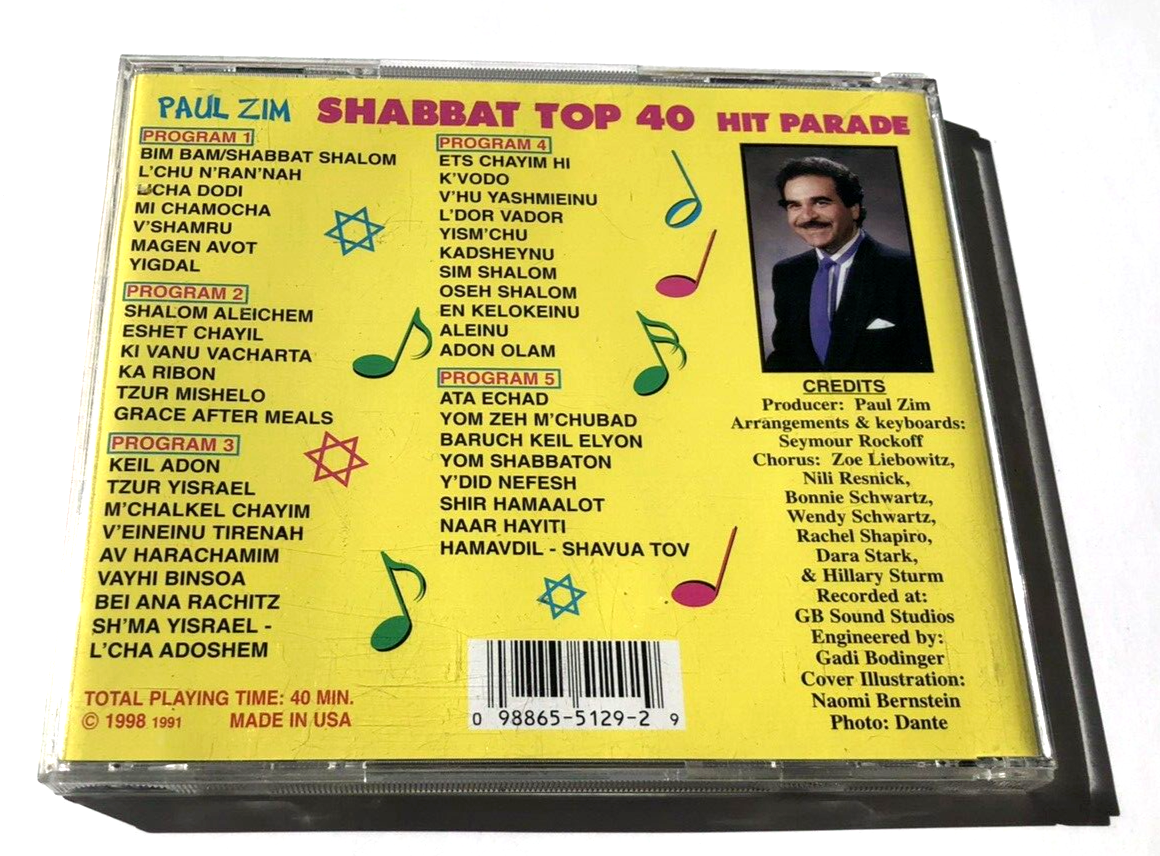 Shabbat Top 40 Hit Parade by Paul Zim (CD, 2010) for sale online