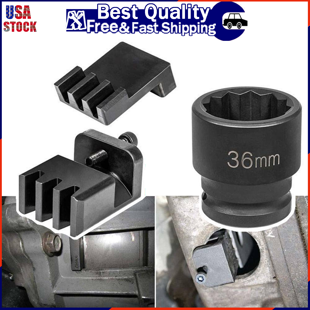 22100 Flywheel Locking Tool with 36mm 3/4" Socket Wrench for 6.6L