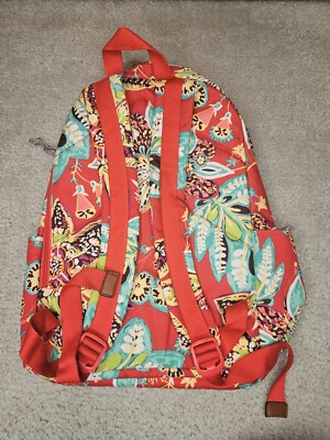 Vera Bradley Neutral Floral Grand Backpack with Red Accents Vera Bradley | Bags | Vera Bradeley Large Ripstop Polyester  main image 3