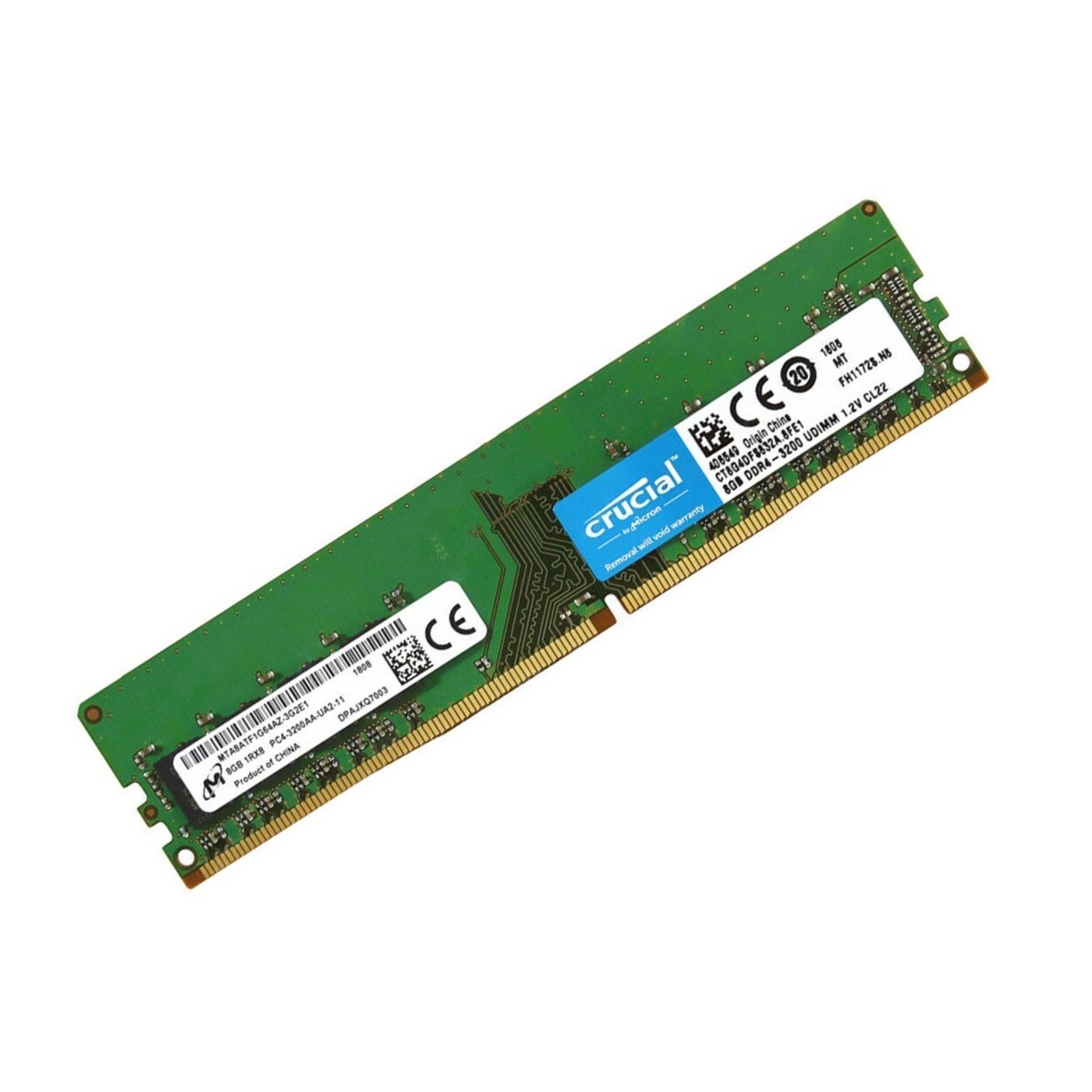 Crucial 32GB 4X8GB DDR4 3200MHz PC4-25600 UDIMM Desktop Memory Ram