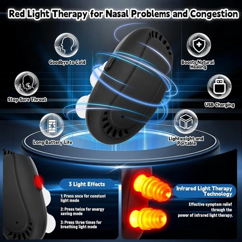 Relief Rotlicht Nasaltherapiegerät Physiotherapie-Nasenberuhigungsgerät Nase D - Bild 6 von 7