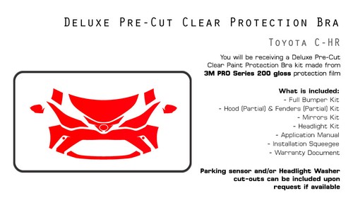 Toyota C-HR 2020-2022 3M PRO Series PreCut Paint Protection Film Clear Bra PPF - Picture 5 of 6