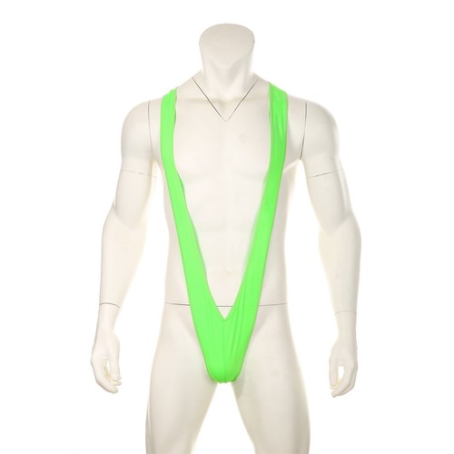 Men Mankini One-Piece V Sling Stretch Singlet Bodysuit Underwear Lingerie Straps - Picture 2 of 26