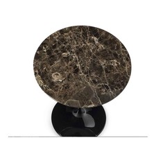 Tisch EERO SAARINEN TAVOLO TULIP ROTONDO IN MARMO EMPERADOR DARK-MARRONE SCURO