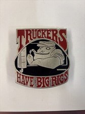 Vintage Truckers Have Big Rigs Belt Buckle