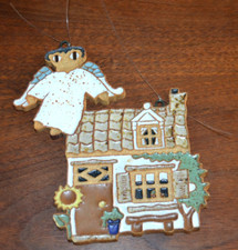 Saint Andrew's Priory Ceramic Angel Above House Plaque Handmade by Monks USA