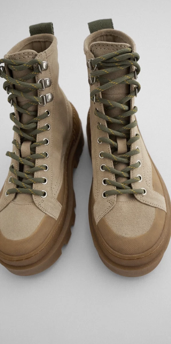 lace up ankle boots zara