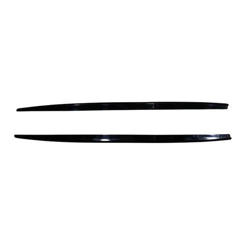 PARA ADAPTARSE SEAT LEON MK3 2012-2020 FALDÓN LATERAL EXTENSIONES EN PAR NEGRO BRILLANTE - Imagen 2 de 9