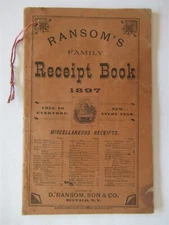 Ransom's Family Receipt Book 1897 Recipe health treatments Nice