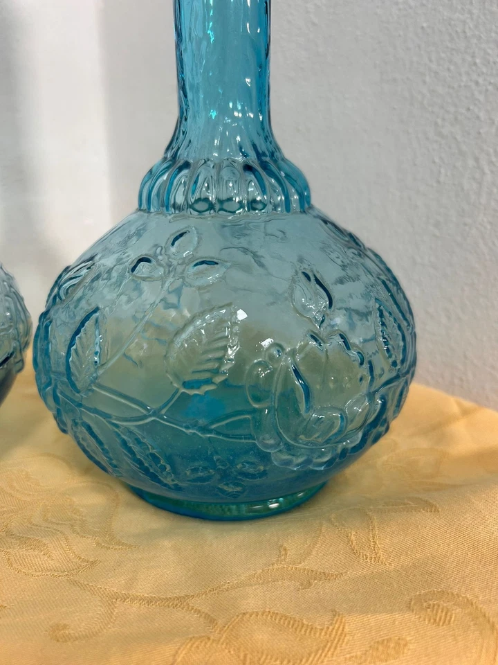 Bottiglie in vetro tonde soffiato della fine del XIX° sec. Italia - Immagine 3 di 4