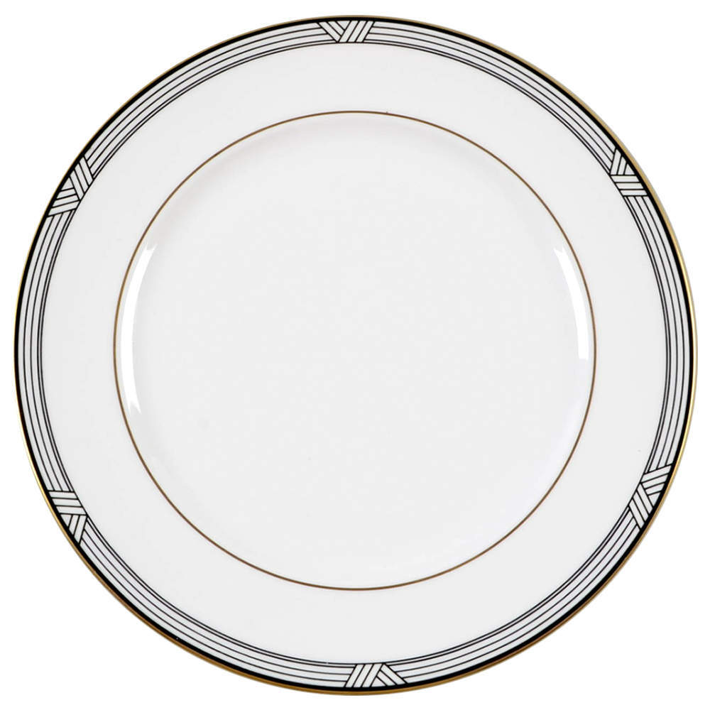 Mikasa Empire House Bread & Butter Plate Set of 4, Classic Design, Durable Porcelain, Dishwasher Safe, Model 2031828