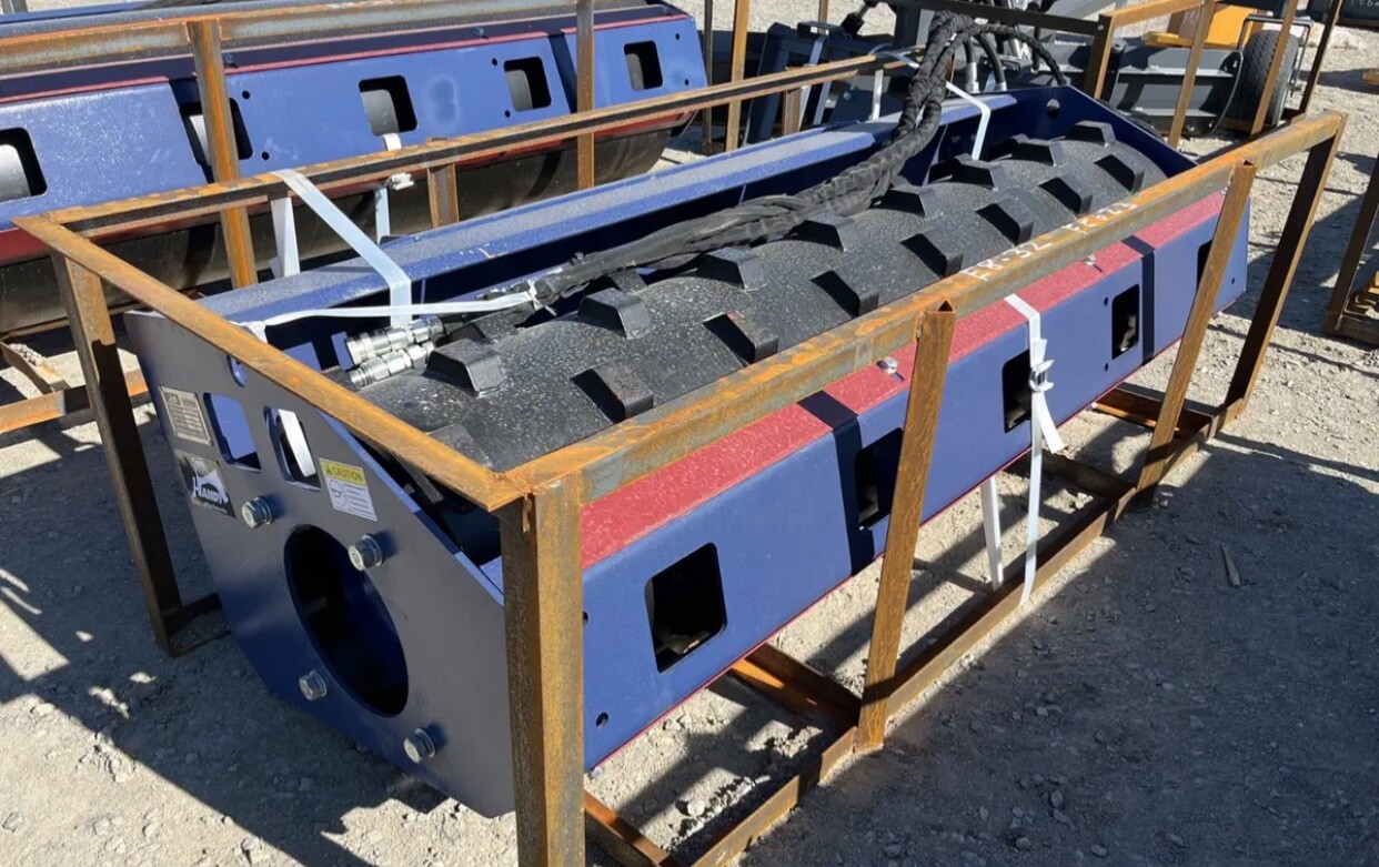 skid steer Sheepsfoot Vibratory roller 72" Compactor Attachment eBay