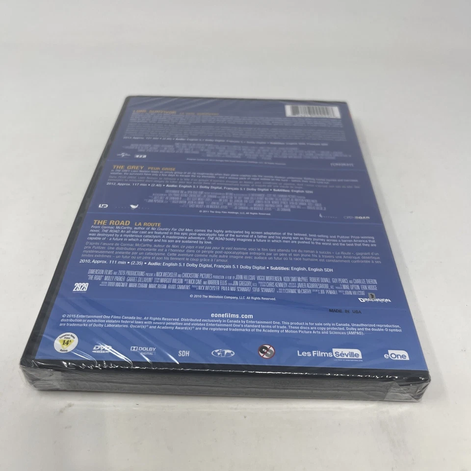 Lone Survivor / The Grey / The Road (Triple Feature) DVD NEW SEALED - Image 3 of 4