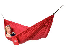 NEW Blue Sky Outdoor SIngle Parachute Hammock red 72231 in portable storage bag