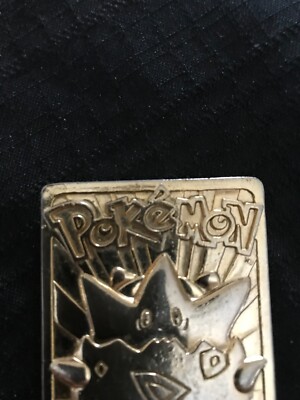 pokemon limited edition 23k gold-plated trading card togepi Togepi - Pokemon Burger King Gold Card With Pokeball in box