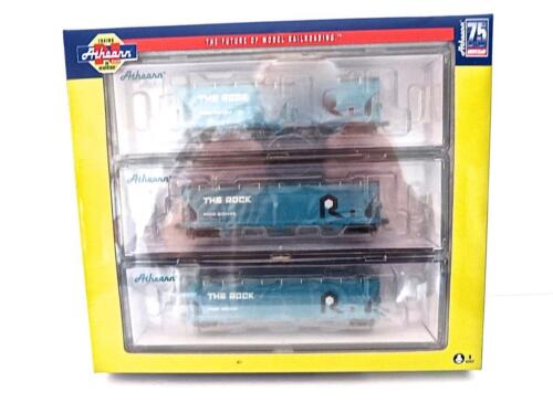 N Athearn 6941 Set 3 "The Rock" ACF 3-Bay Centerflow Covered Hoppers Low Ship - Picture 3 of 8