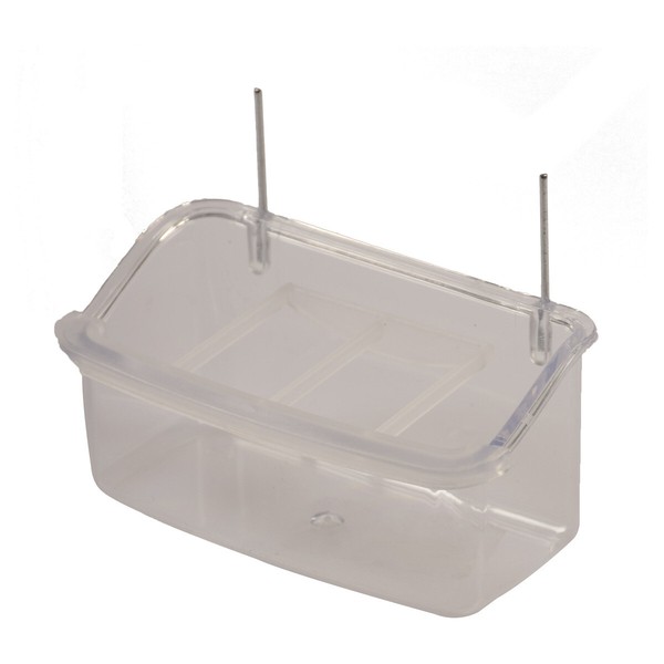 Duvo+ Kunststoffnapf Transparent Mit Spritzschutz 10,5X5,5Cm FüR VöGel-image