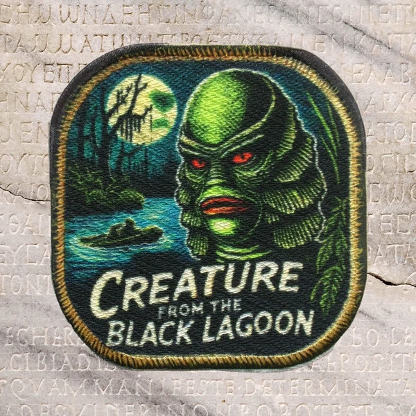 Creature from the Black Lagoon Classic Horror Patch Sci-Fi Monster Movie Iron-On